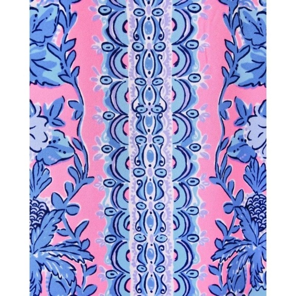 NEW LILLY PULITZER pamala lileeze top in soleil pink palm paradise - Picture 4 of 10